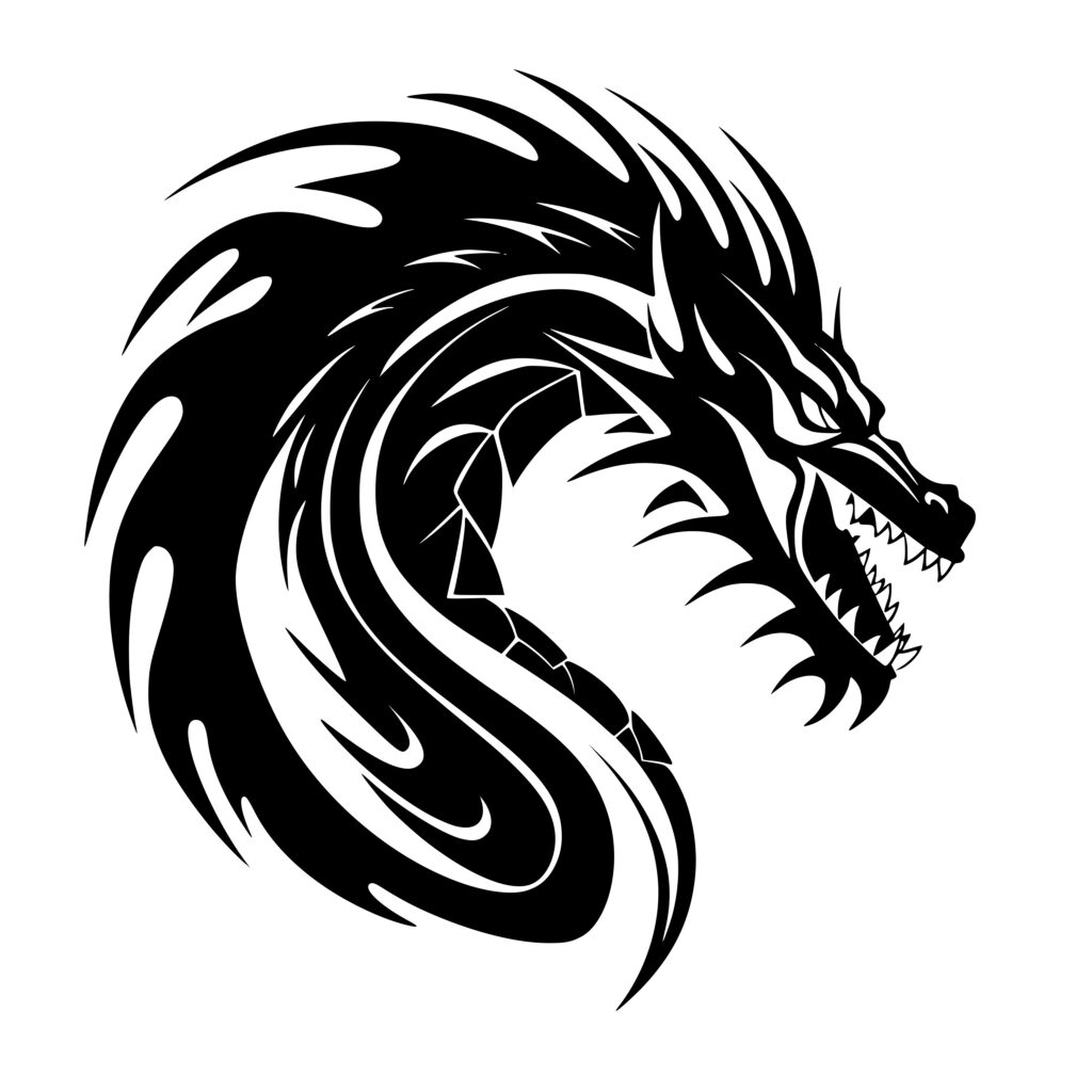 Mythical Dragon SVG File for Cricut, Silhouette, and Laser