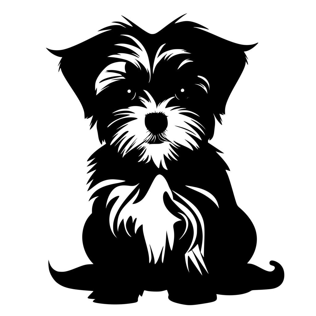 Fluffy Morkie SVG File: Instant Download for Cricut & Silhouette