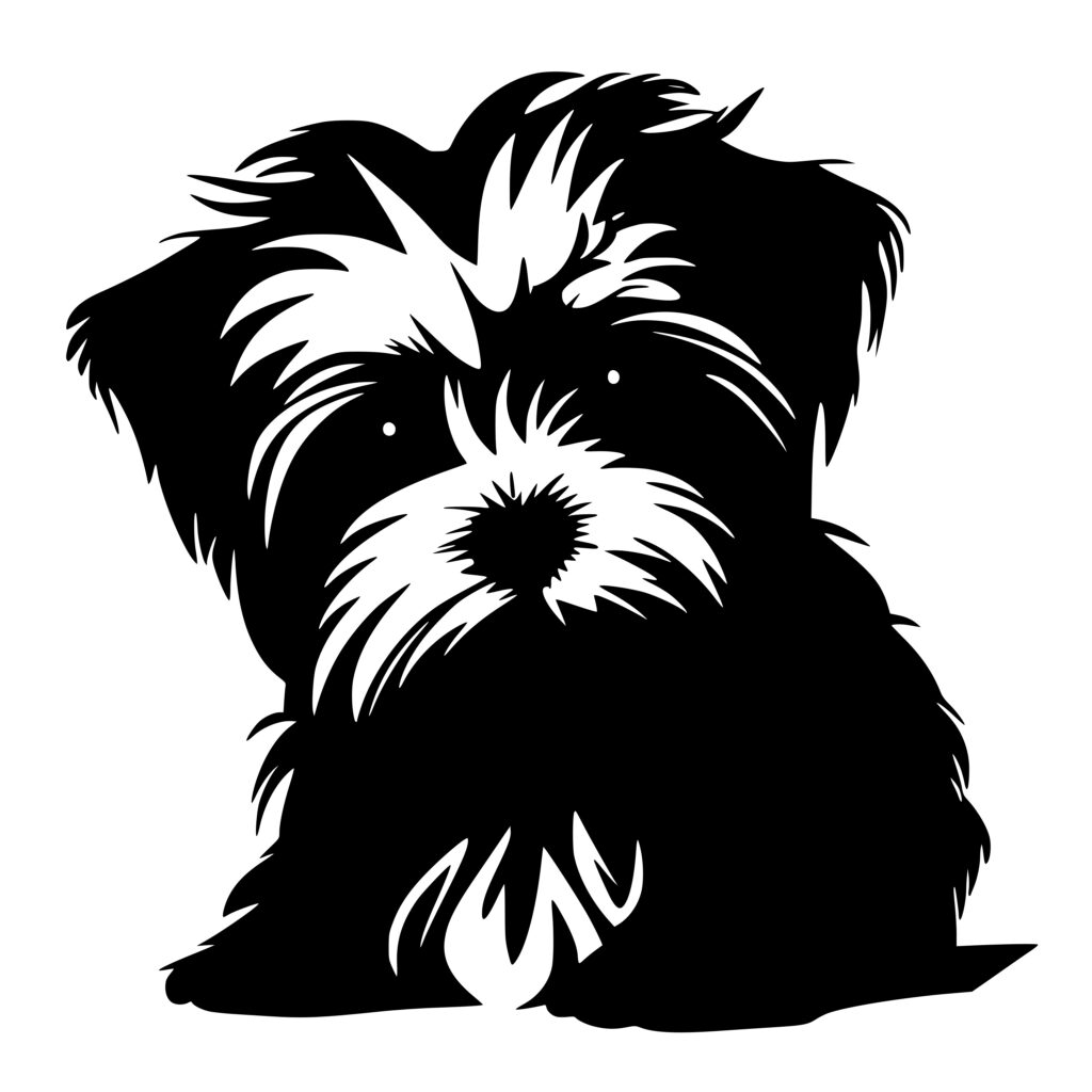 Playful Morkie Breed SVG File for Cricut, Silhouette, and Laser Machines