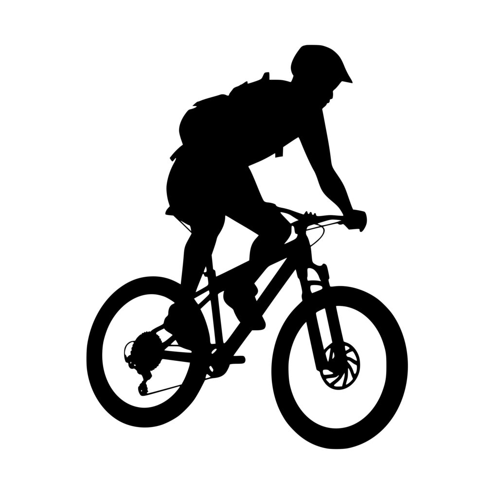 Mountain Biker SVG File: Instant Download for Cricut, Silhouette