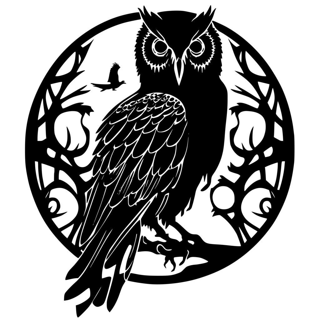 Owl Predator SVG, PNG, DXF Instant Download for Cricut, Silhouette