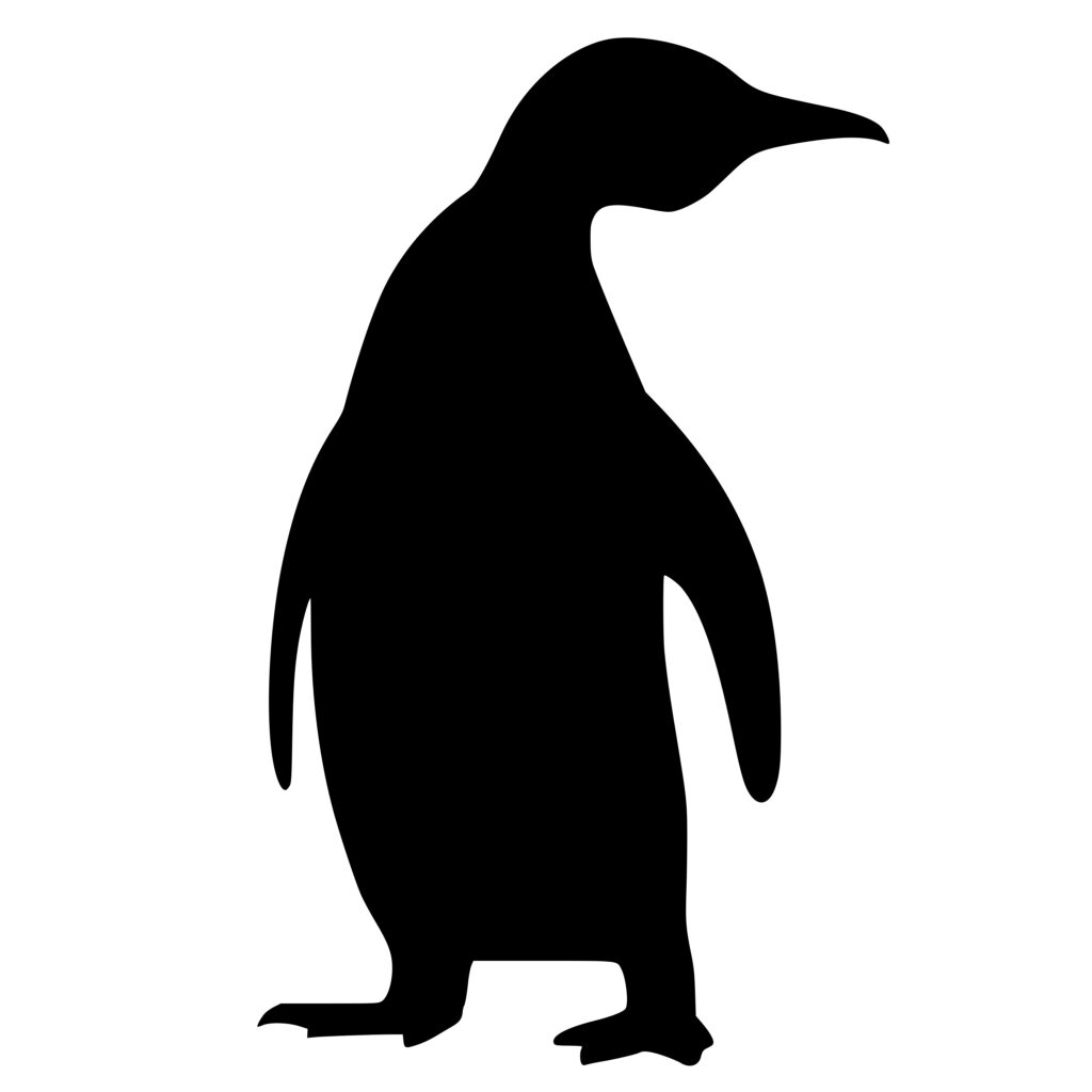 Penguin Silhouette SVG File: Instant Download for Cricut, Silhouette ...