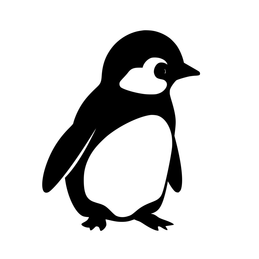 Baby Penguin Svg File: Instant Download For Cricut, Silhouette, Laser 