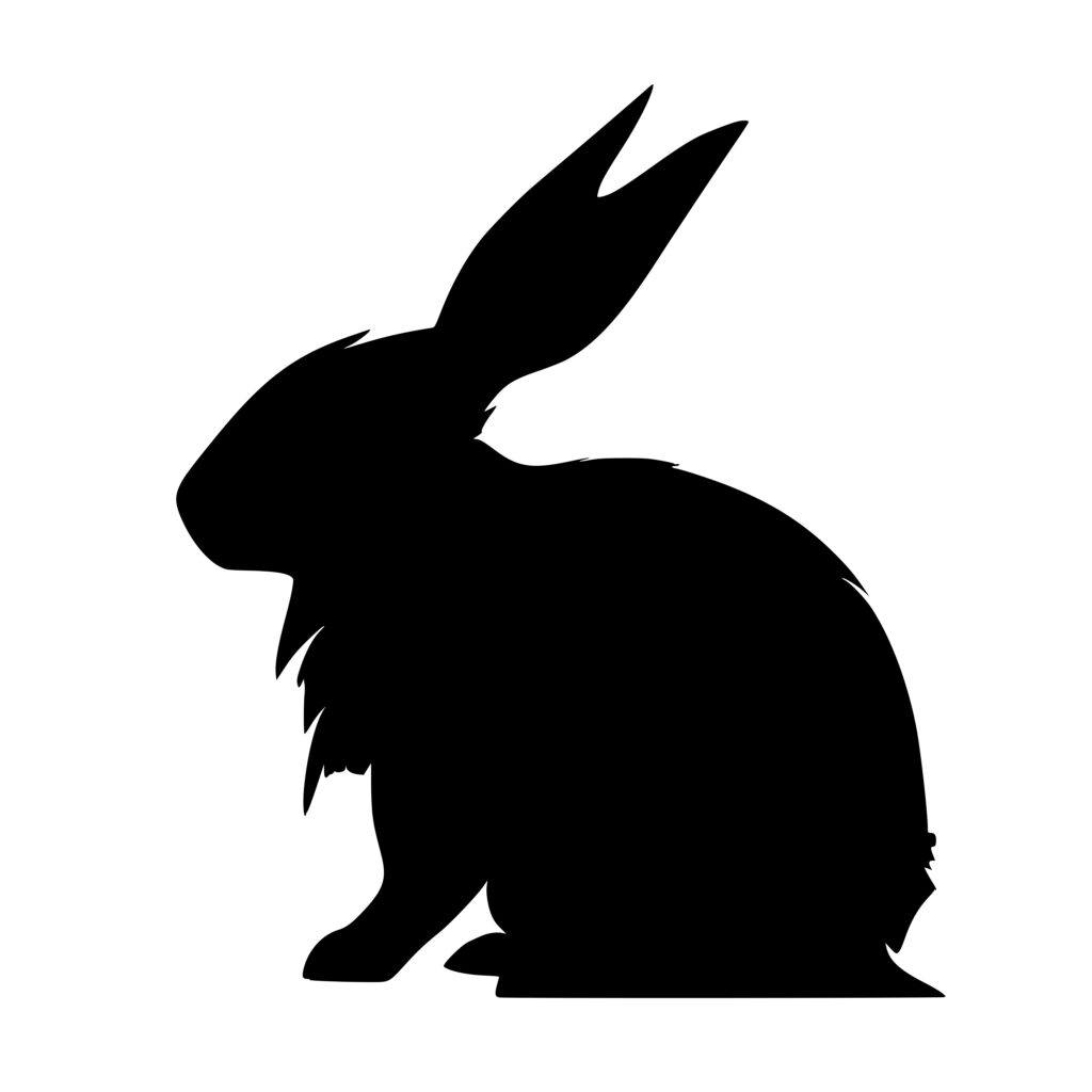 Furry Rabbit SVG File for Cricut, Silhouette, Laser Machines