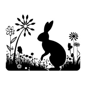 Bunny in Beautiful Garden