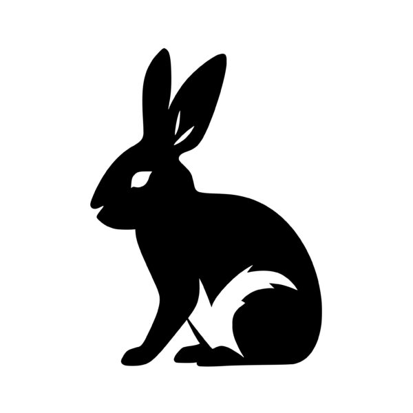Hare Silhouette: Instant Download SVG/PNG/DXF File for Cricut ...