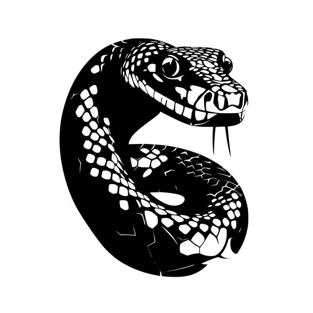 Python Snake SVG Image for Cricut, Silhouette, and Laser Machines