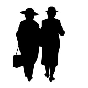 Elderly Women Walking