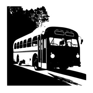 Vintage Bus Route Nostalgia