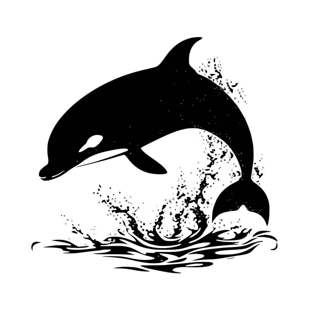 Dolphin Symphony SVG File: Instant Download for Cricut, Silhouette