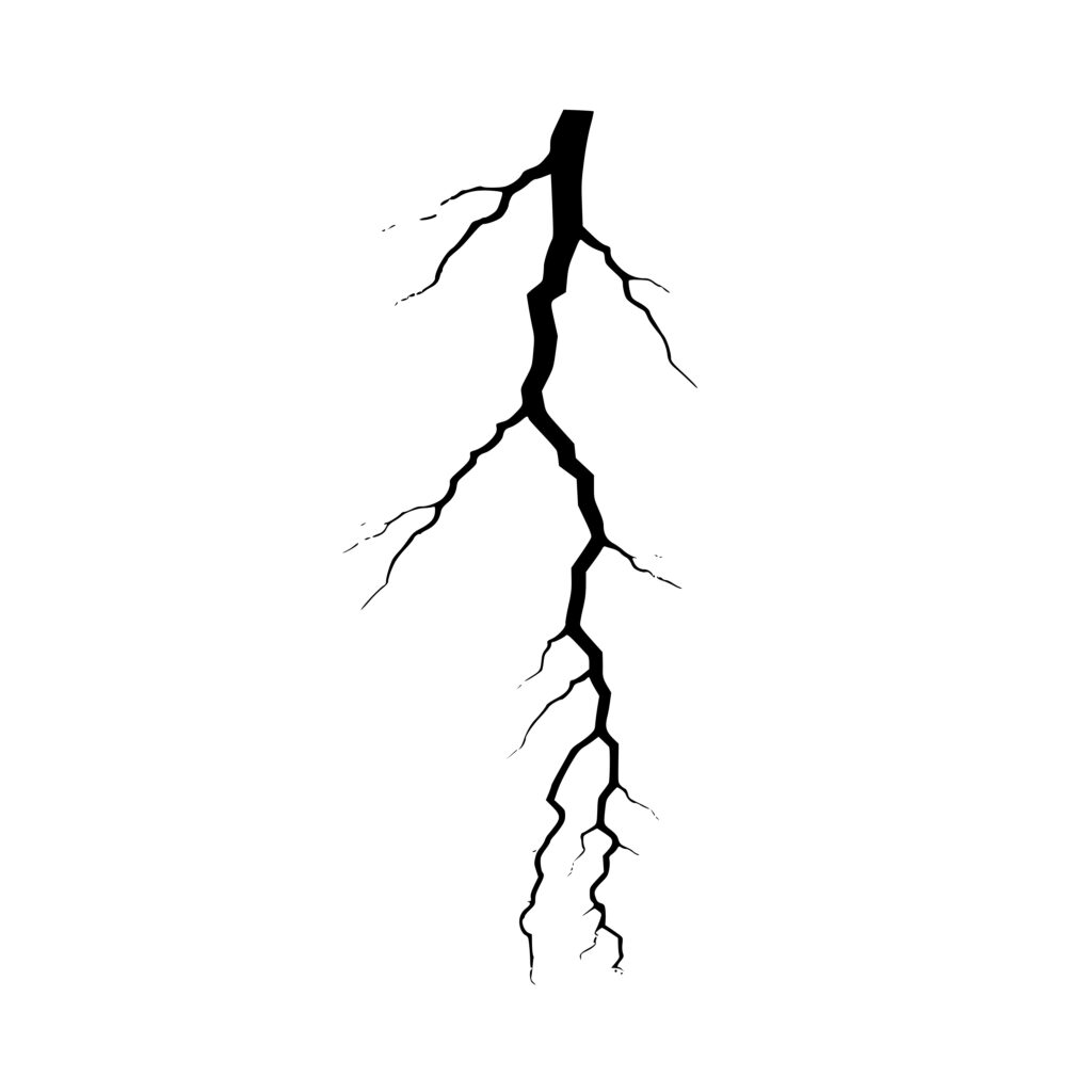 Lightning Bolt Strike SVG Image for Cricut, Silhouette, Laser Machines