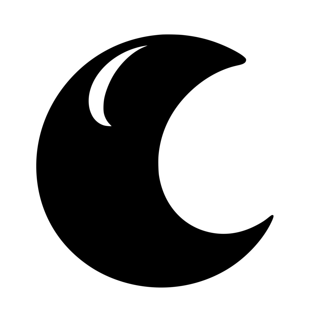 Crescent Moon Silhouette Transparent Background, Moon Silhouette