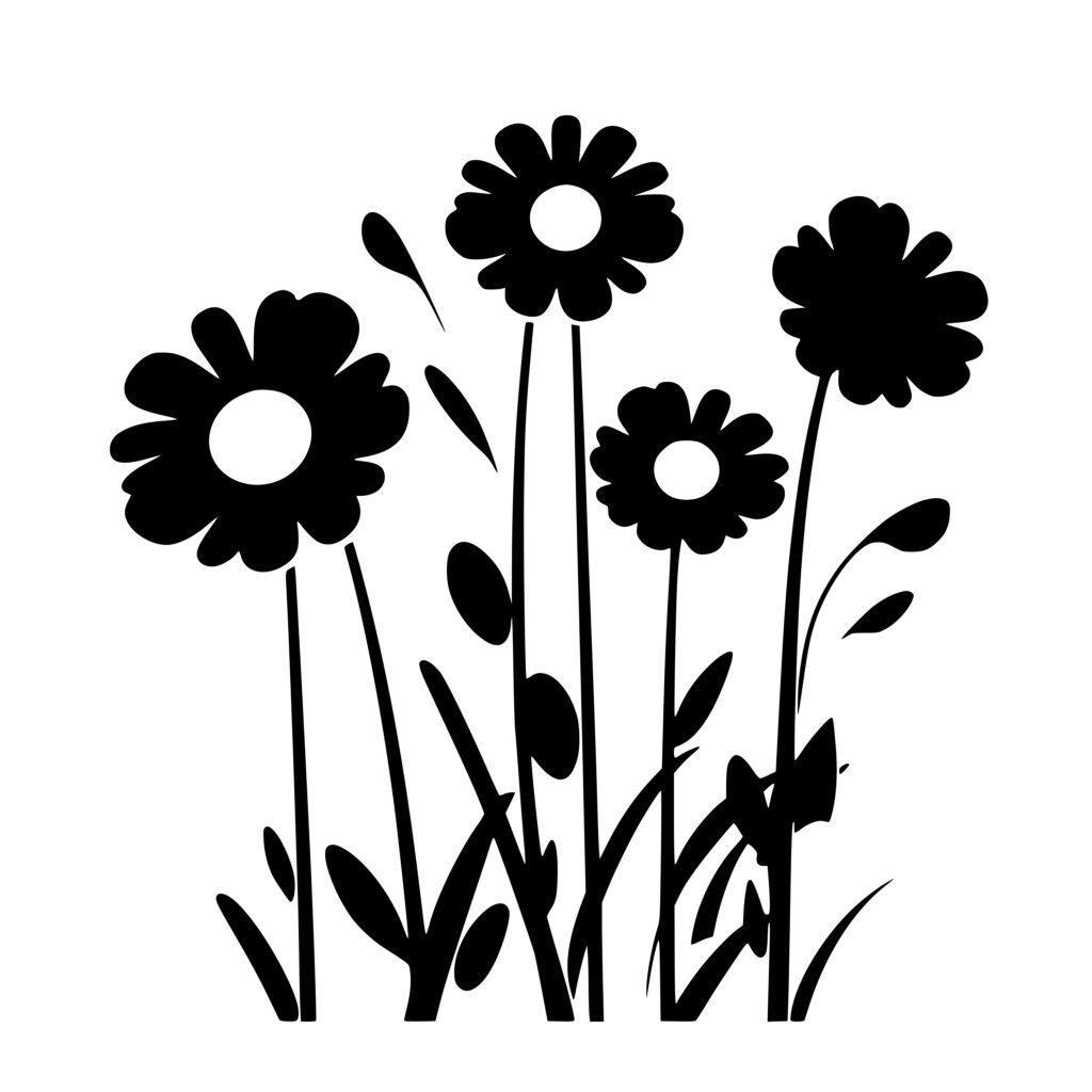 Pretty Wildflowers SVG Image | Instant Download for Cricut, Silhouette ...