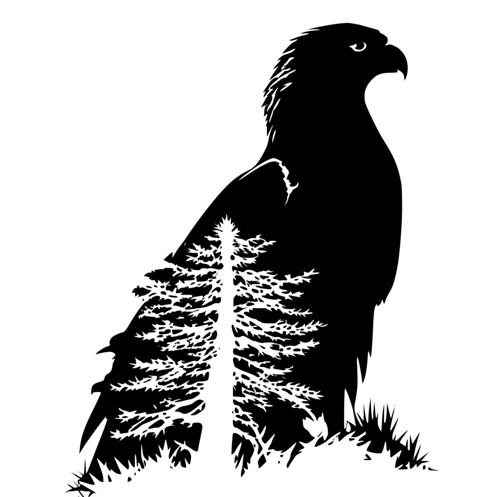 Eagle Tree Silhouette SVG File for Cricut, Silhouette, Laser