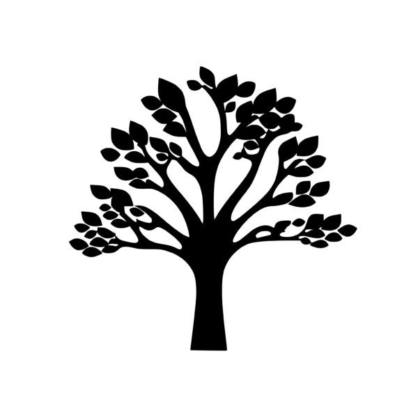Nature-inspired Leafy Tree SVG File for Cricut, Silhouette, Laser