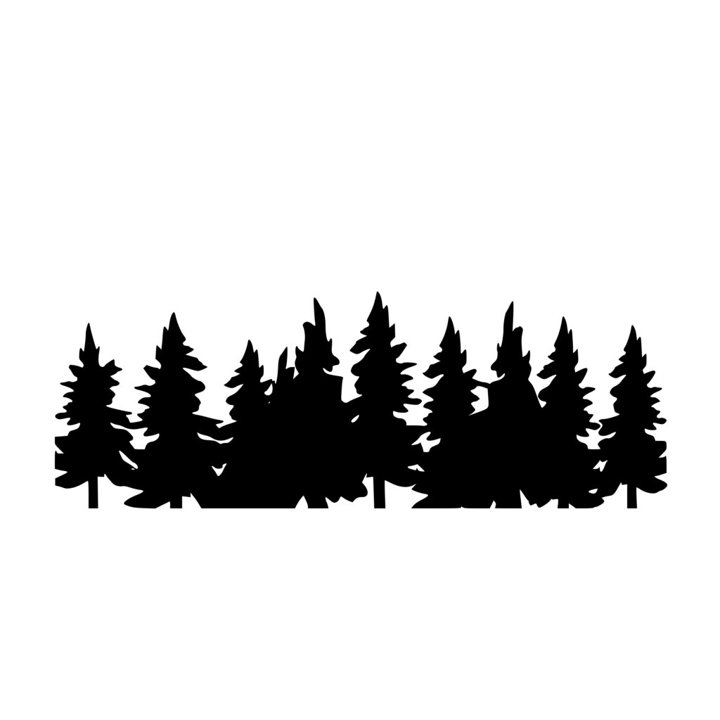 Abstract Treeline SVG File: Perfect for Cricut, Silhouette, Laser