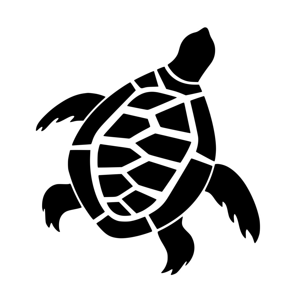 Coastal Turtle SVG File: Perfect for Cricut, Silhouette, Laser Machines