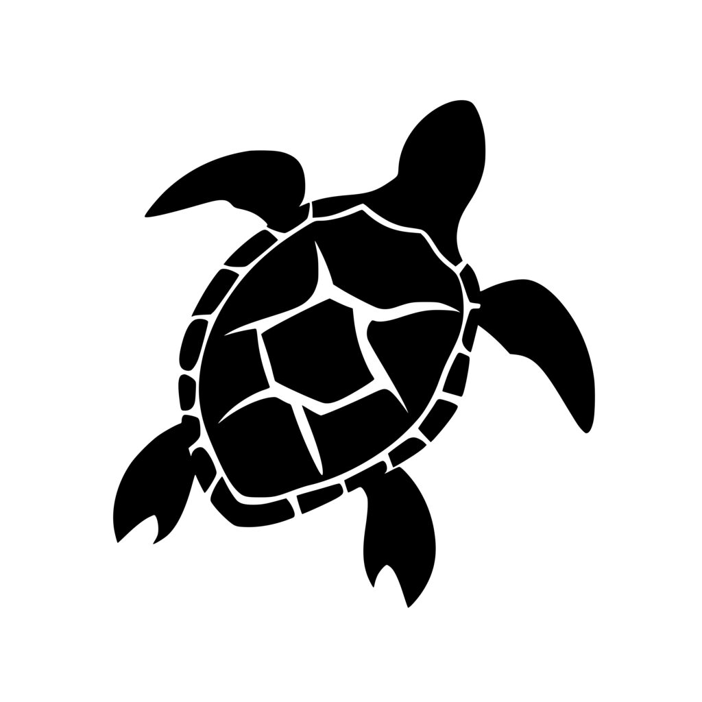 Graceful Turtle SVG File for Cricut, Silhouette, Laser Machines