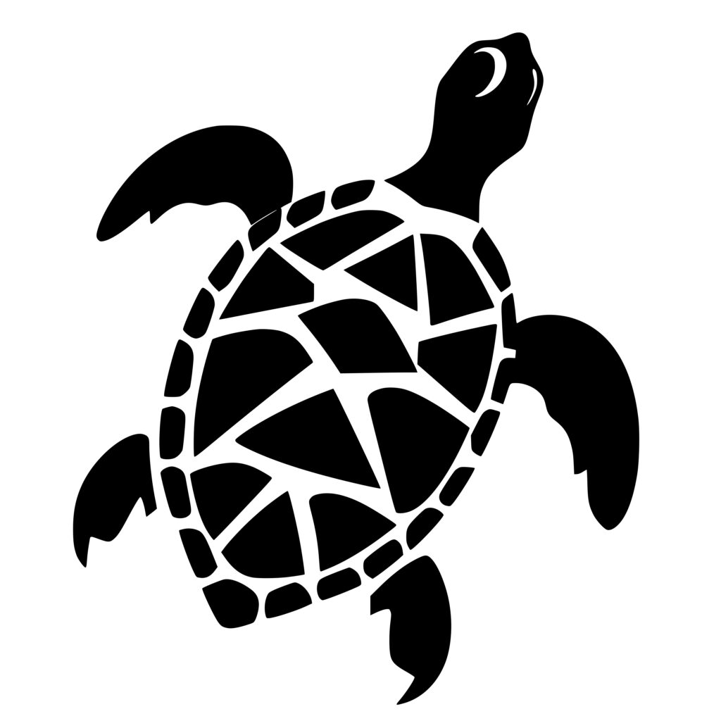 Graceful Sea Turtle SVG Image for Cricut, Silhouette, Laser Machines