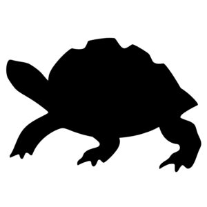 Snapping Turtle Silhouette