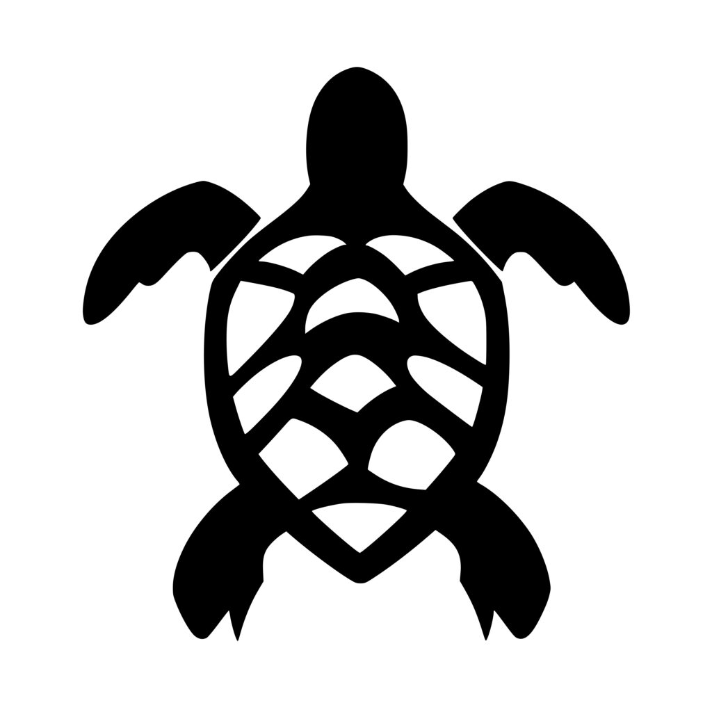 Majestic Turtle SVG File for Cricut, Silhouette, and Laser