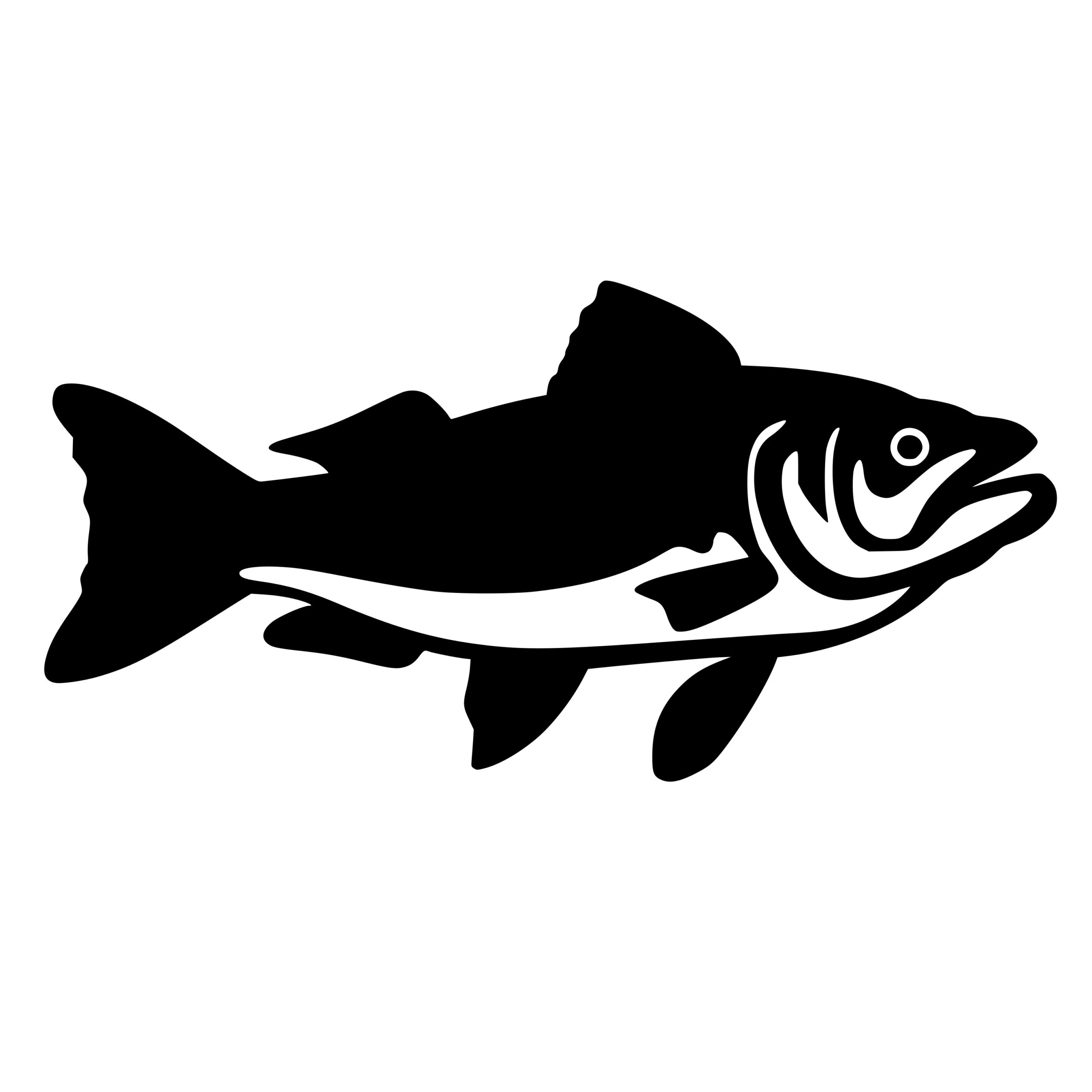 Instant Download SVG/PNG/DXF Walleye Fish Image for Cricut, Silhouette,  Laser Machines