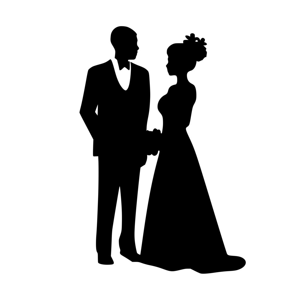 Formally Dressed Man and Woman SVG: Perfect for Cricut, Silhouette