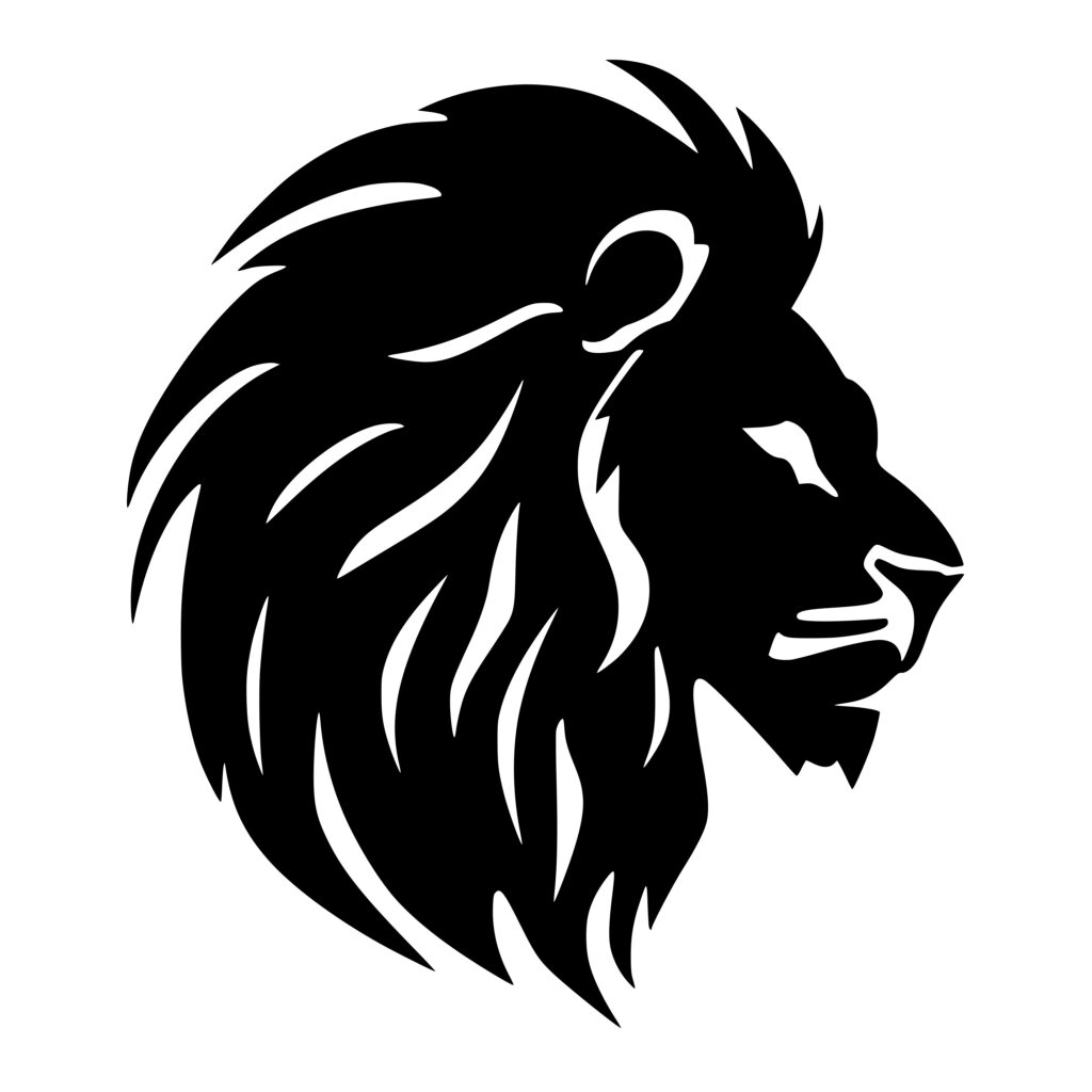 Lion Silhouette SVG File for Cricut, Silhouette, Laser Machines