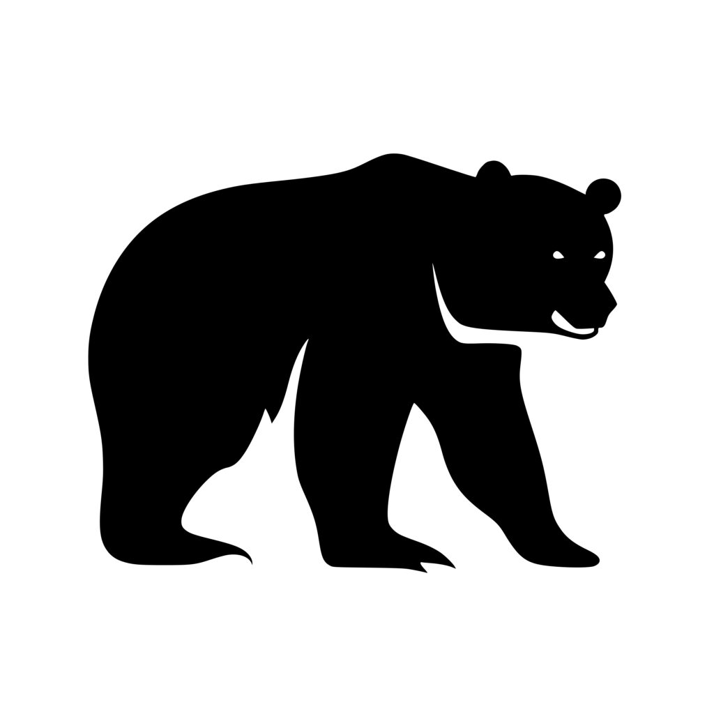 Bear Walking Silhouette SVG File for Cricut, Silhouette, Laser