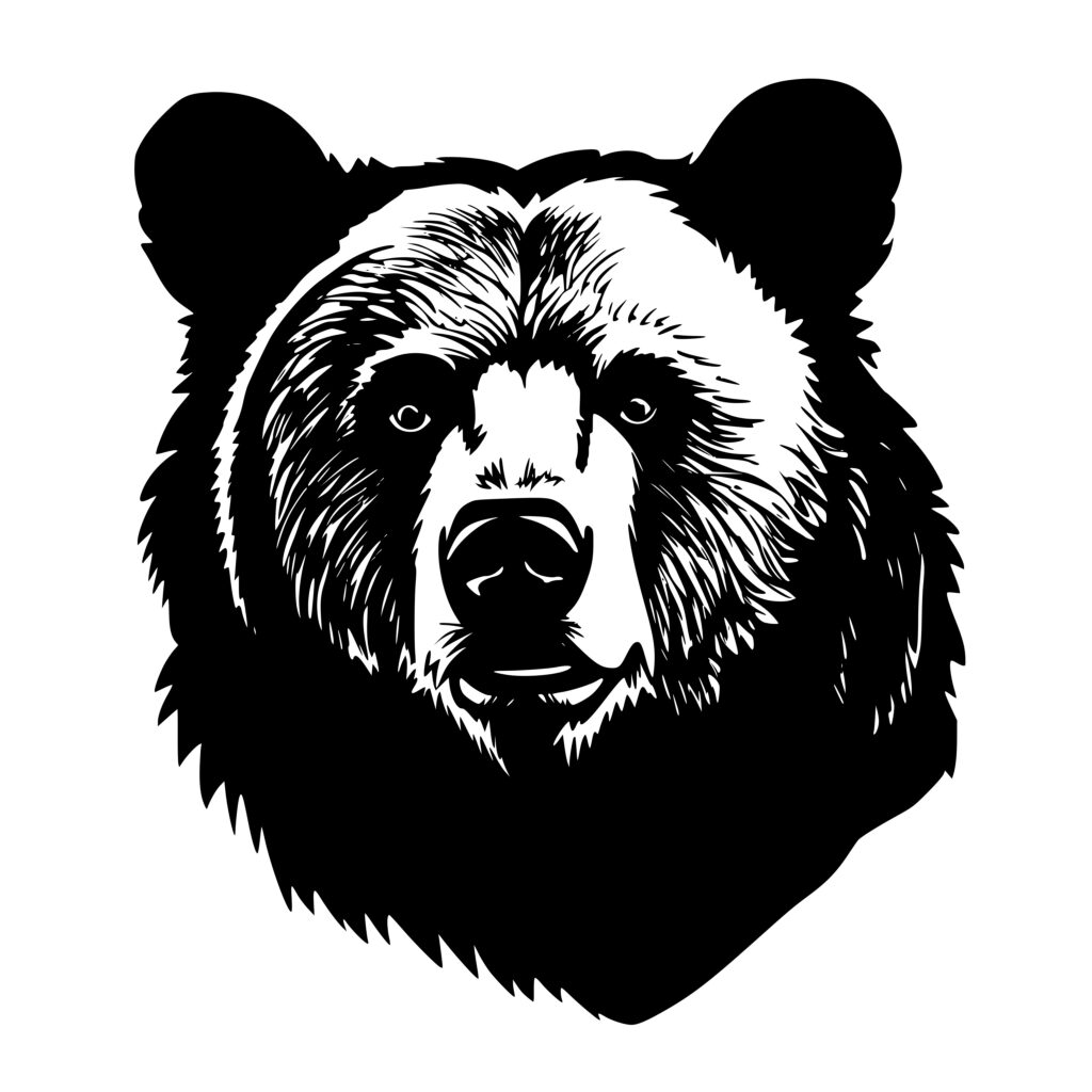 Realistic Bear SVG File for Cricut, Silhouette, and Laser Machines