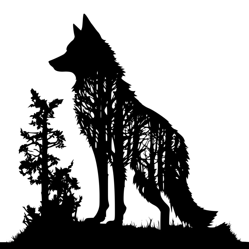 The Legend of the Wolf: Instant Download SVG, PNG, DXF Files