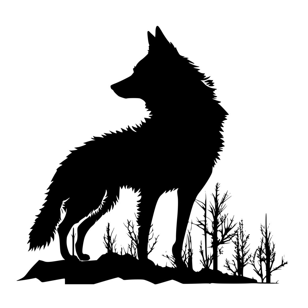 Vigilant Wolf SVG File: Perfect for Cricut, Silhouette, and Laser