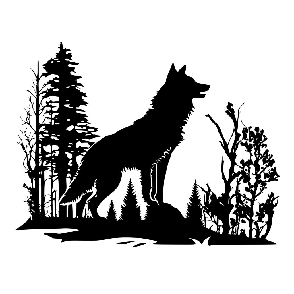 Watchful Wolf SVG File: Perfect for Cricut, Silhouette, Laser Machines