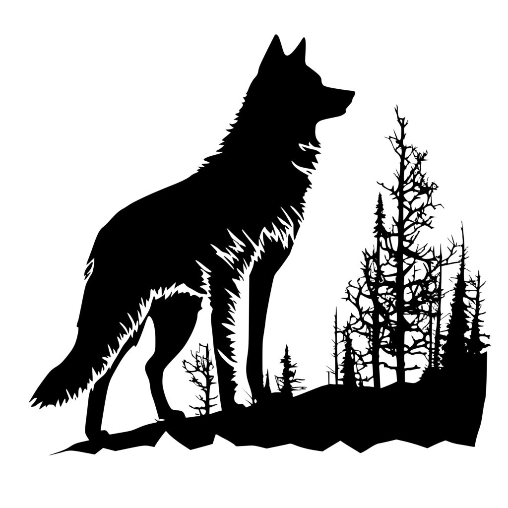 Beautiful Wolf Svg File For Cricut Silhouette And Laser Machines