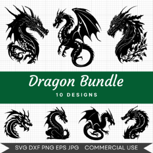 Dragon Bundle – 10 Instant Download Svg Images