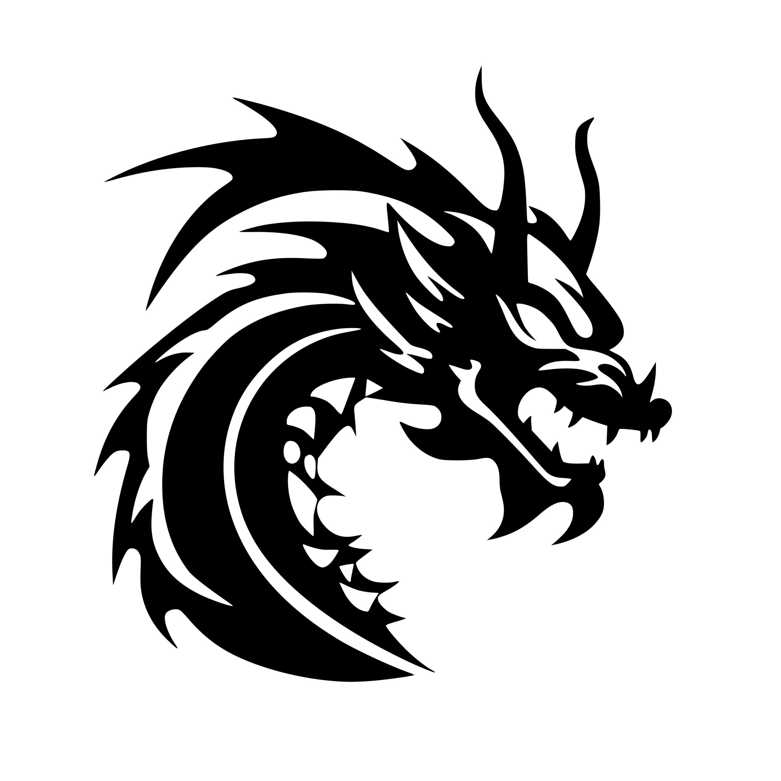 Instant Download Dragon Bundle - SVG Files for Cricut, Silhouette