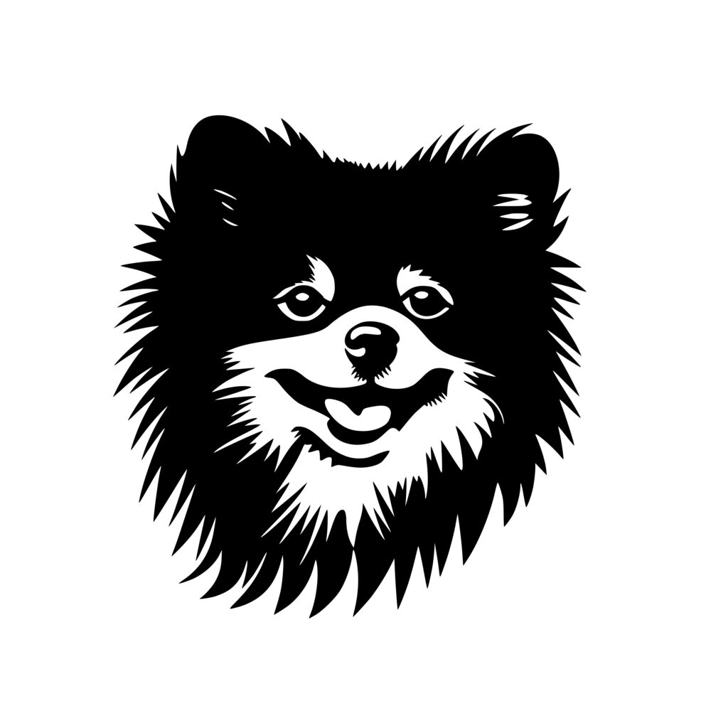 Adorable Pomeranian Svg Image For Cricut, Silhouette, Laser Machines