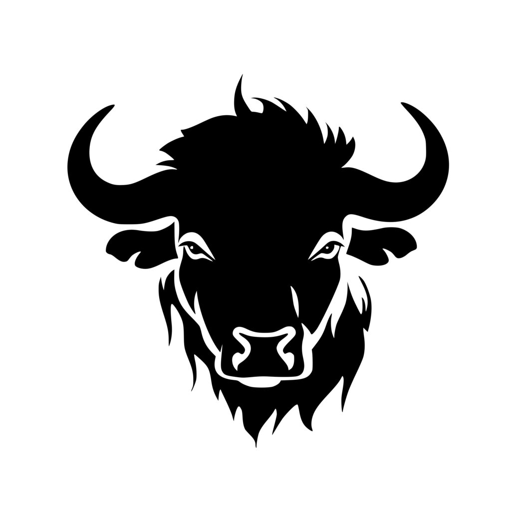 Bison Silhouette SVG File for Cricut, Silhouette, Laser Machines