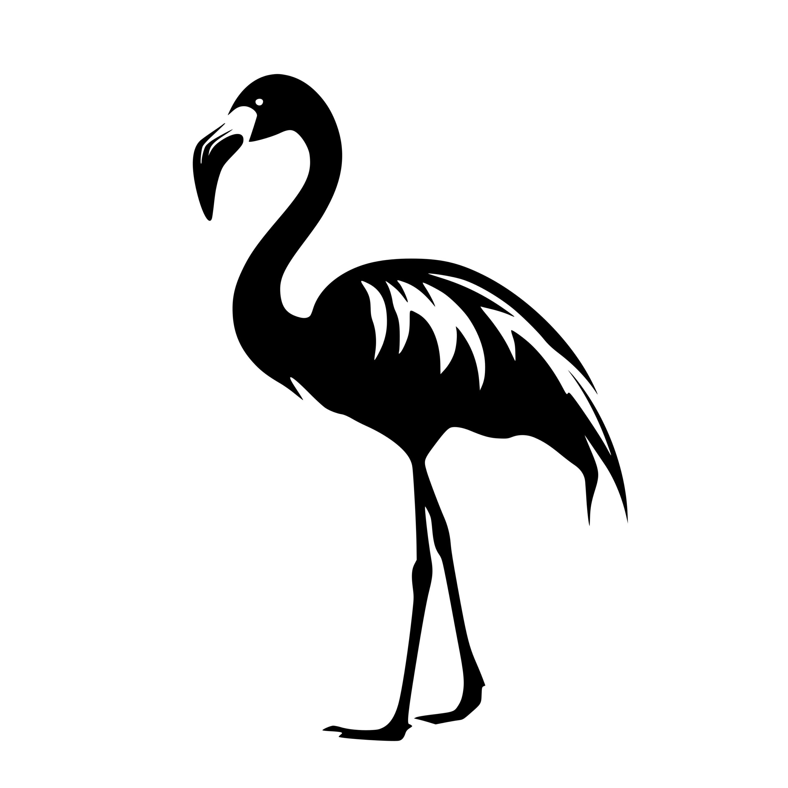 Flamingo SVG File for Cricut, Silhouette, and Laser Machines