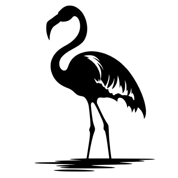 Beautiful Flamingo SVG Image for Cricut, Silhouette, and Laser Machines