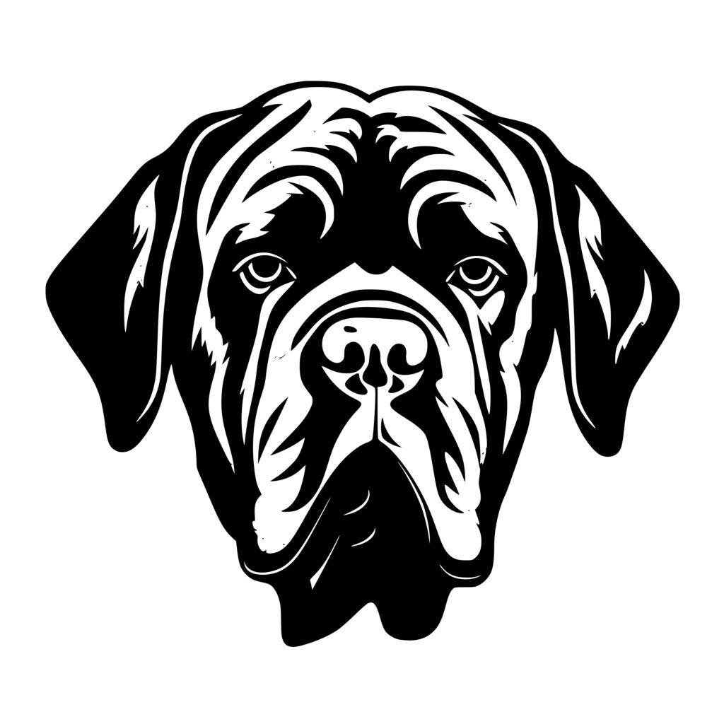 Mastiff with Wrinkles SVG File: Perfect for Cricut, Silhouette, Laser