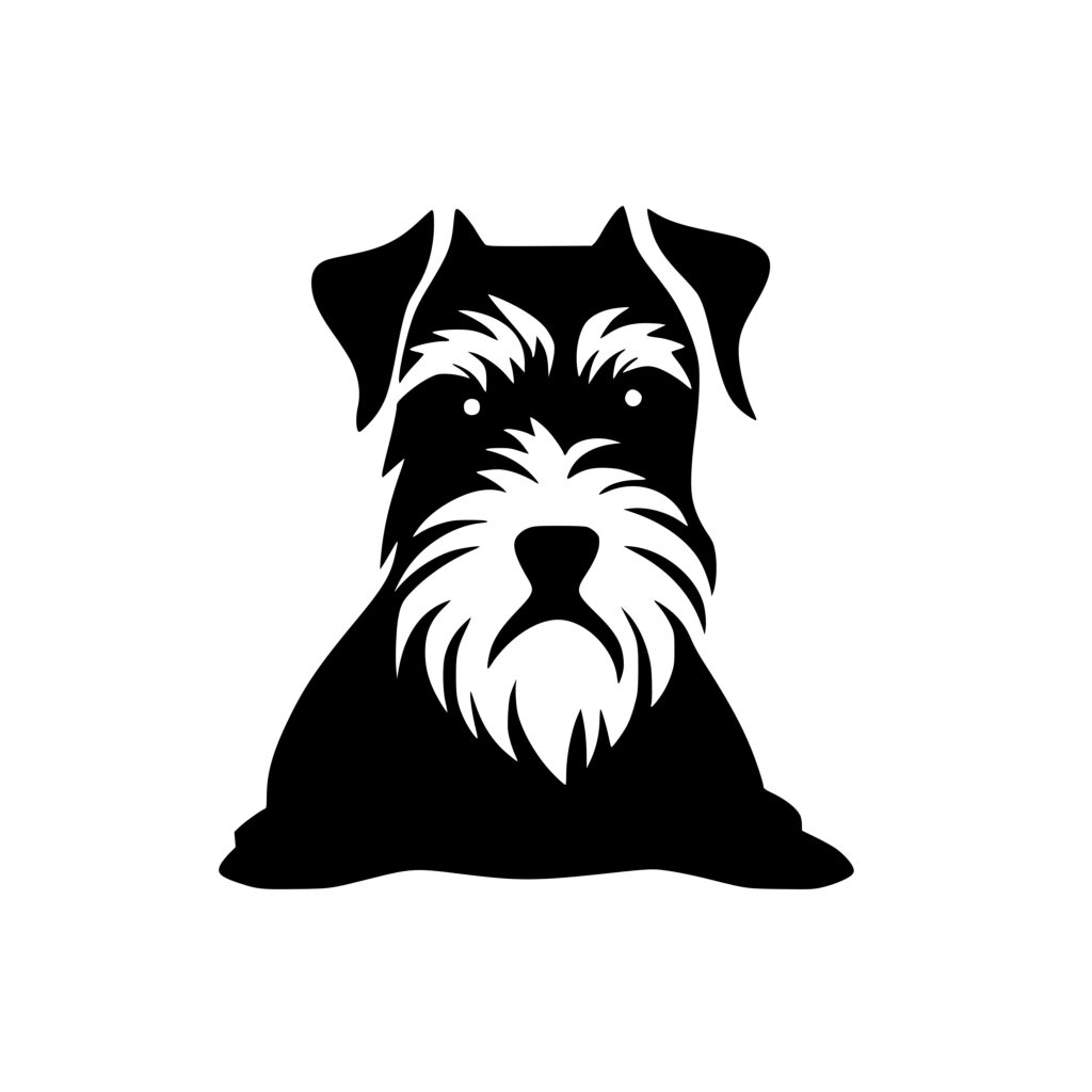 Schnauzer Silhouette: SVG File for Cricut, Silhouette, Laser Machines