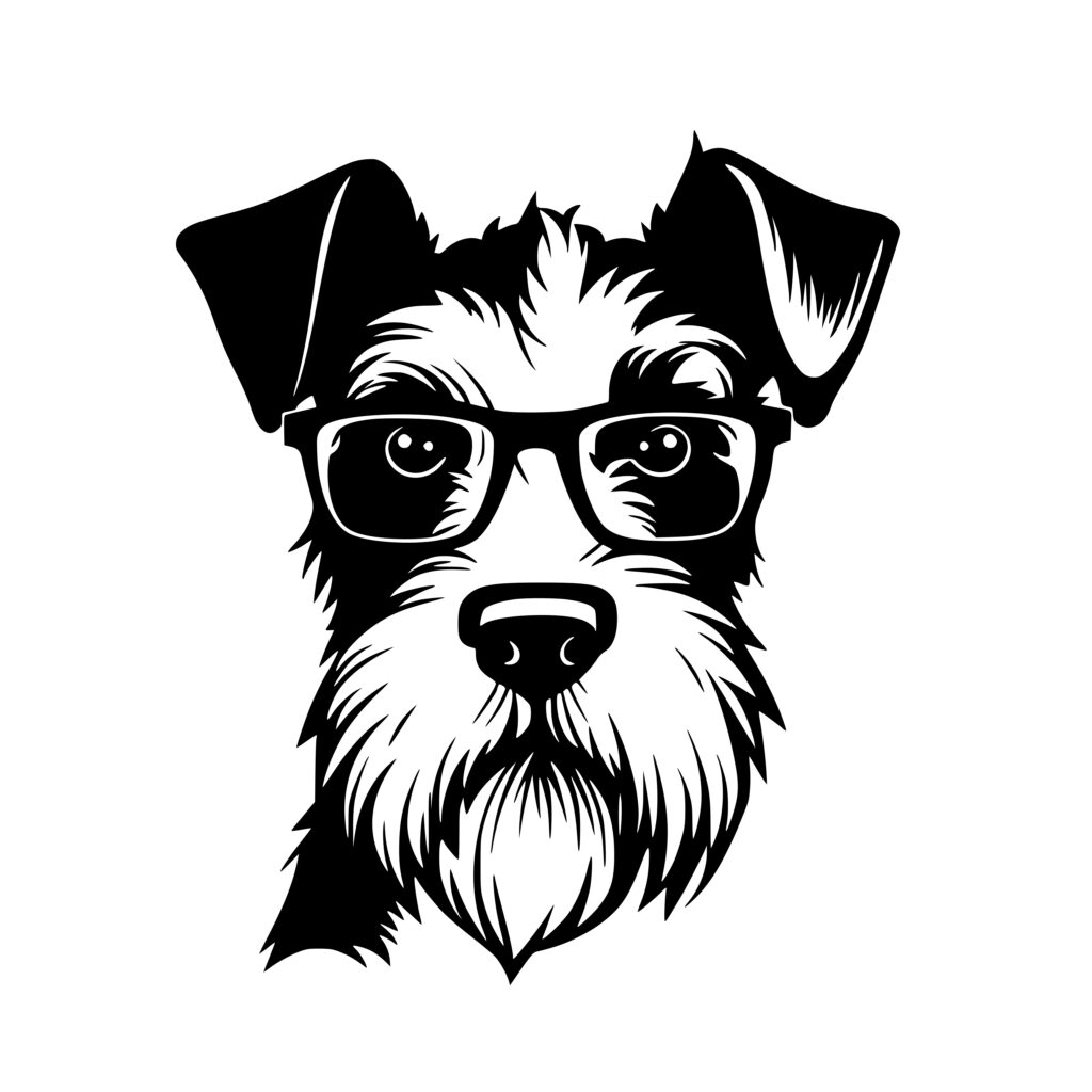 Distinguished Schnauzer SVG File for Cricut, Silhouette, Laser Machines