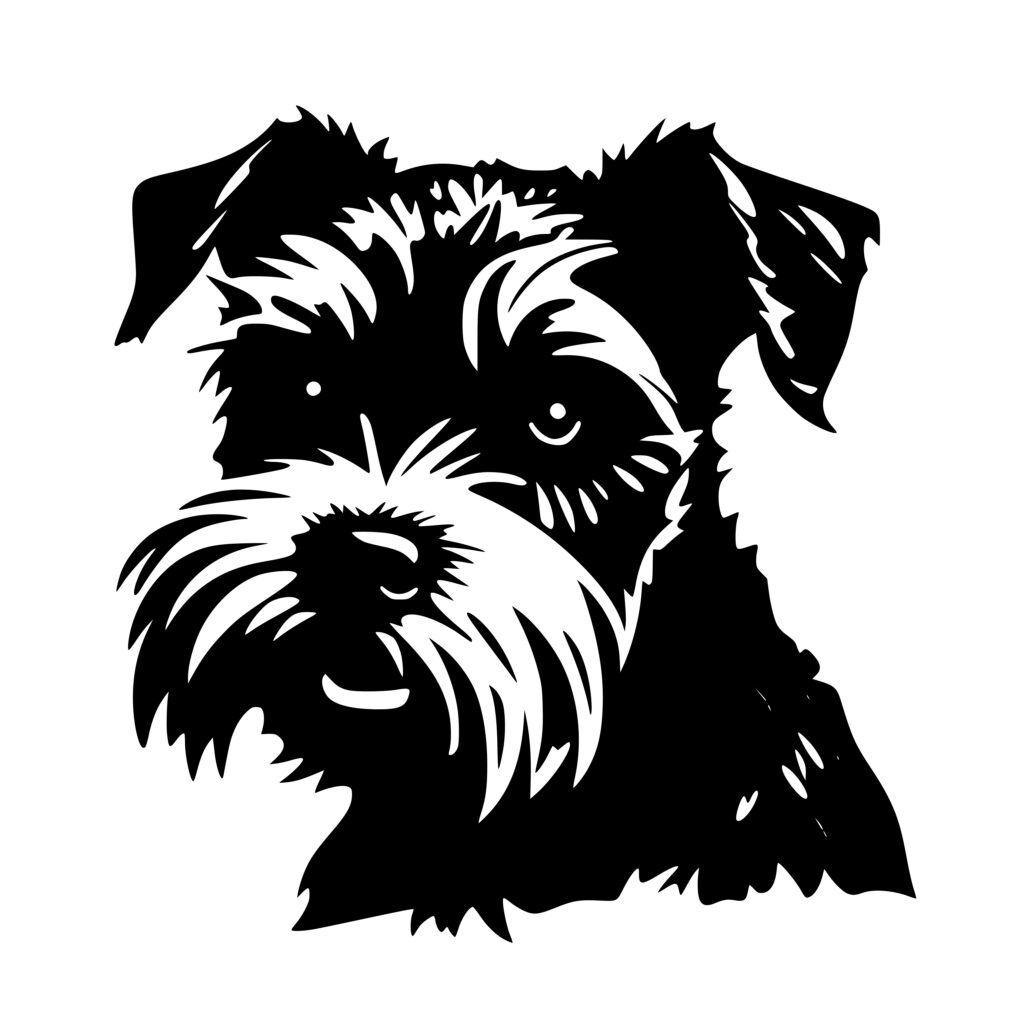 Furry Schnauzer SVG File for Cricut, Silhouette, and Laser Machines