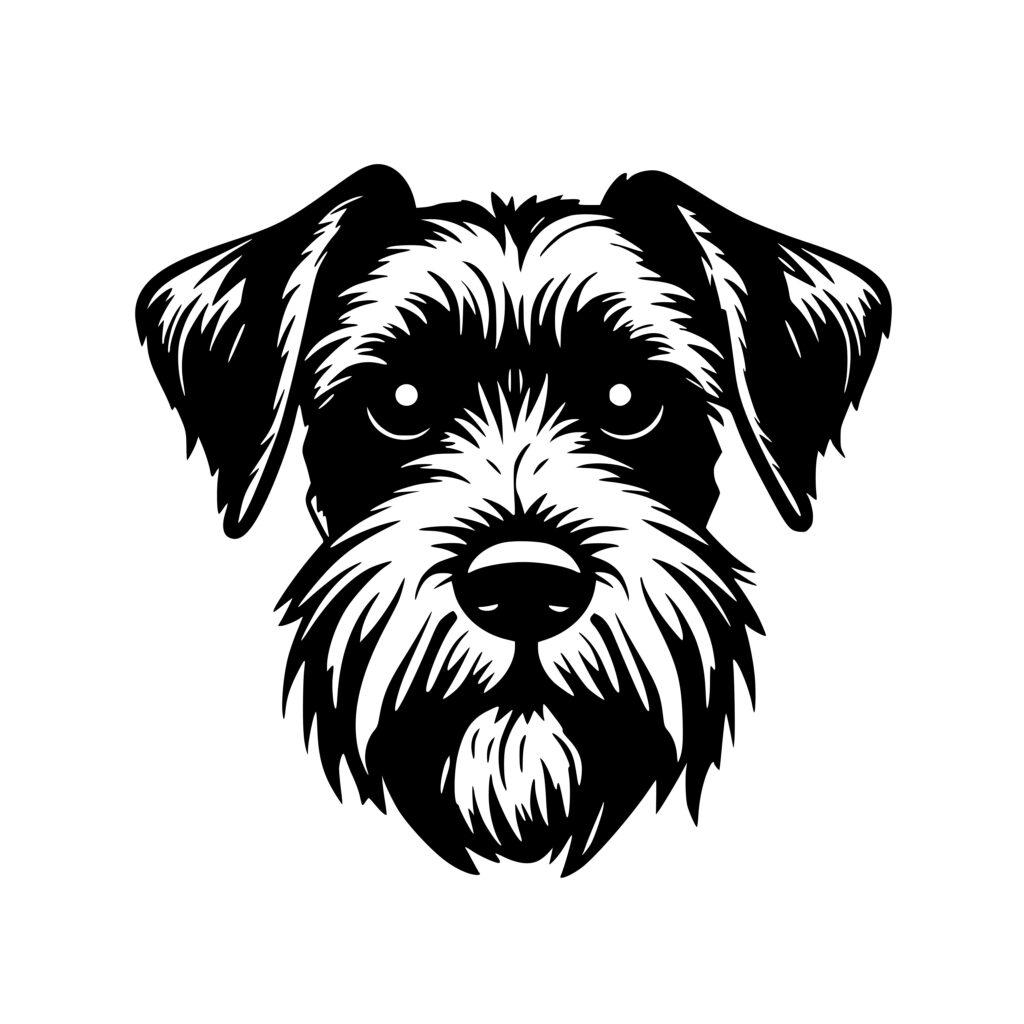 Schnauzer Portrait: SVG File for Cricut, Silhouette, Laser Machines