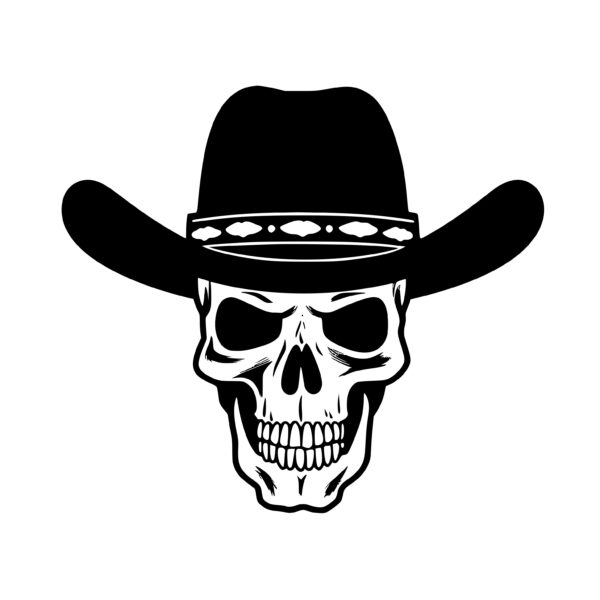 Cowboy Skull SVG File for Cricut and Silhouette Machines