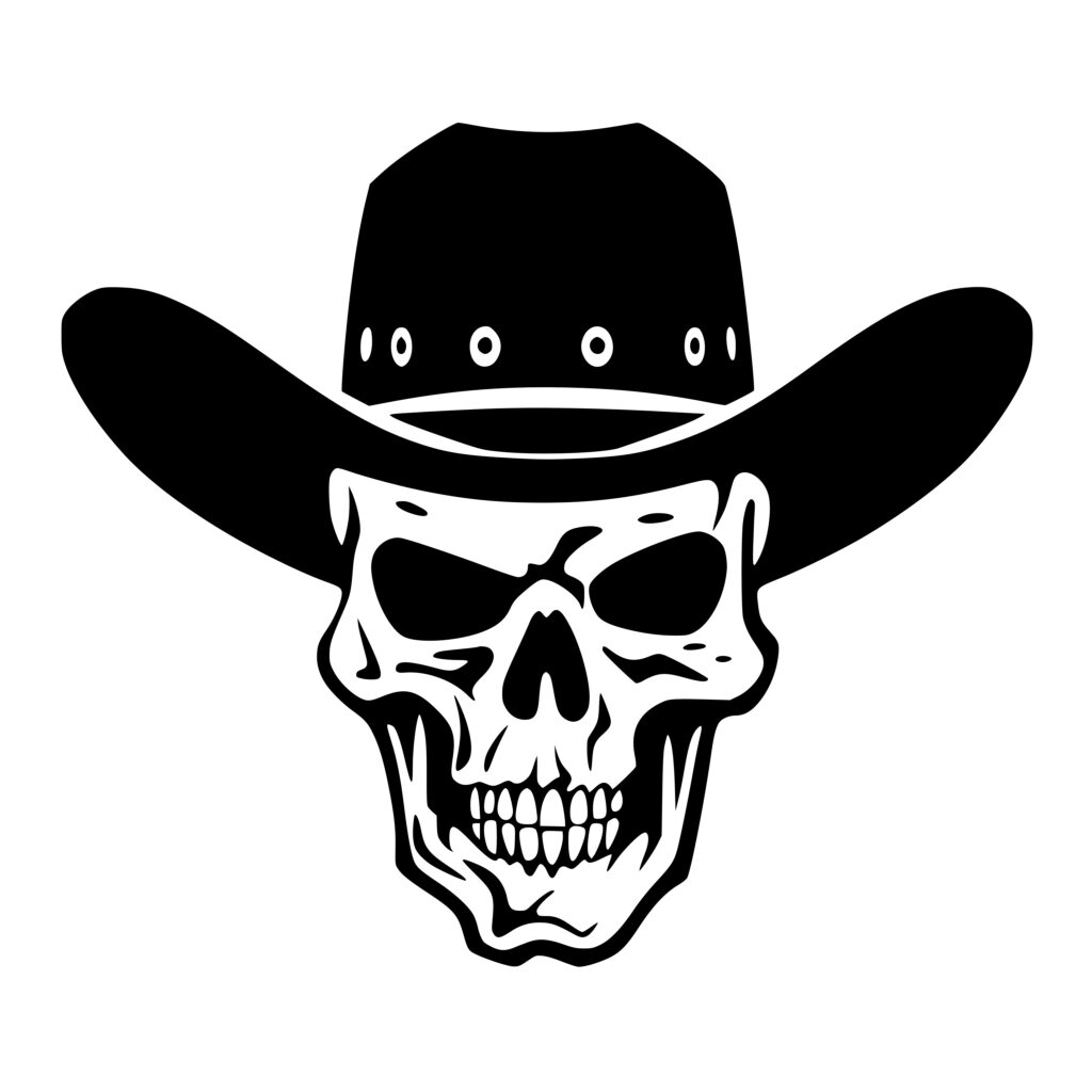 Cowboy Skull SVG File: Instant Download for Cricut, Silhouette, Laser ...