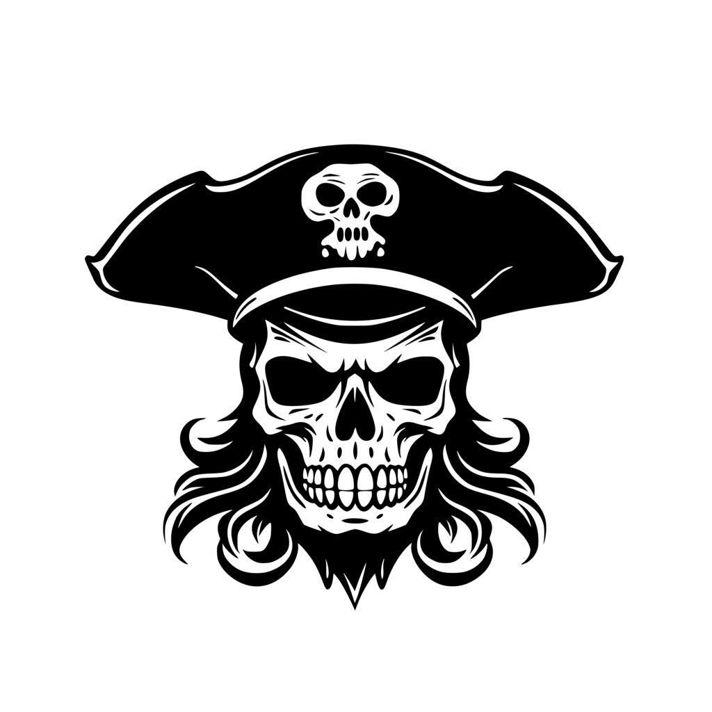 Pirate’s Skull Svg Image: Instant Download For Cricut, Silhouette, Laser