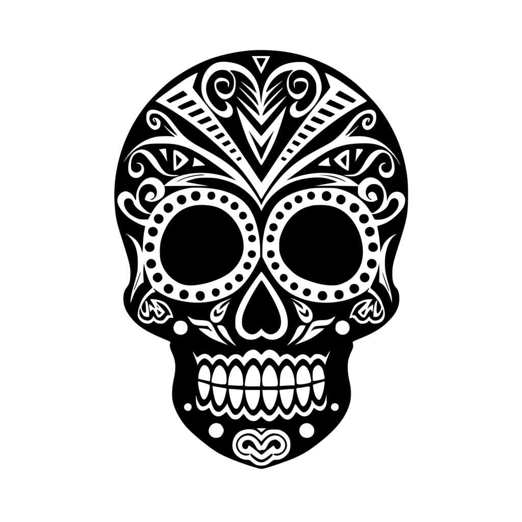 Tribal Design Skull SVG/PNG/DXF File for Cricut, Silhouette & Laser ...