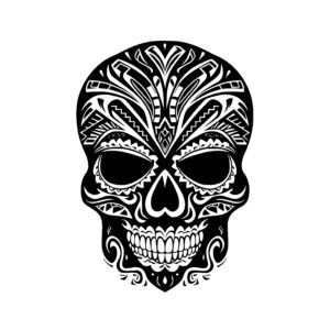 Tribal Skull Design